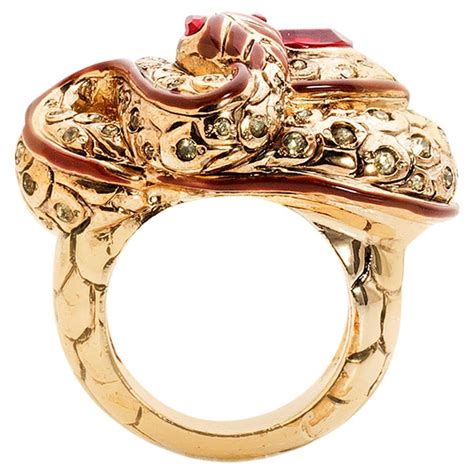 versace coctail ring|VERSACE VINTAGE COCTAIL RING With RYSTALS .